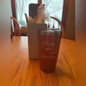 "Thank You for Being Awesome" Metal Tumbler-Brand New